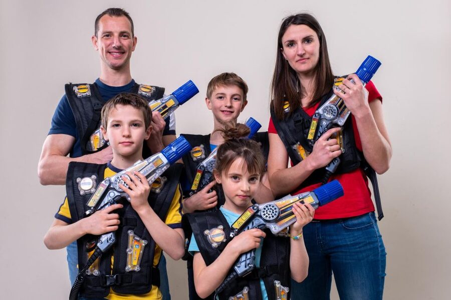 3 round zone Premium Lasertag - Three rounds, with time to learn the game