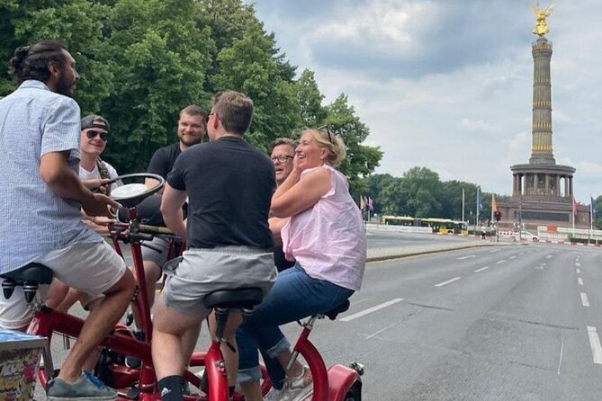 Beer Bike & Party Bike Highlights Berlin City Tour including pick-up - Starting at Brandenburg Gate and Pariser Platz