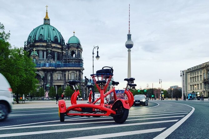 Beer Bike & Party Bike Highlights Berlin City Tour including pick-up - Soviet tanks and the city’s divided past