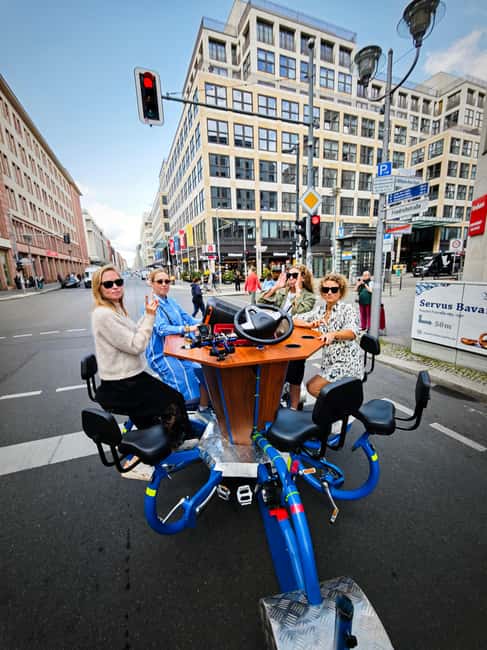 Beer Bike & Party Bike: Unforgettable Berlin City Tour incl. pickup - Berlin sightseeing with a party-bike twist