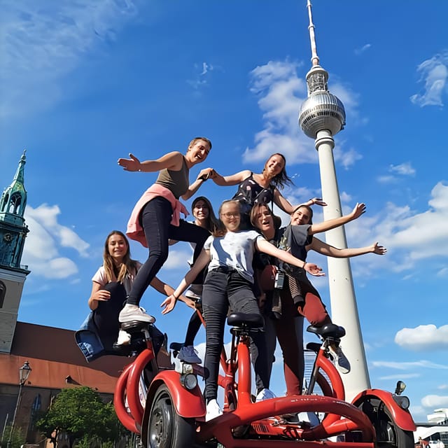 Beer Bike & Party Bike: Unforgettable Berlin City Tour incl. pickup - Drinks, music, blankets, and group comfort