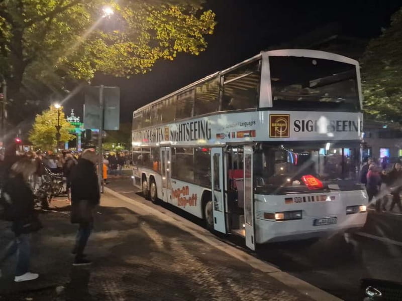 Berlin: Bus Tour by Night with Live Commentary - Berlin’s October lights from an open-top bus