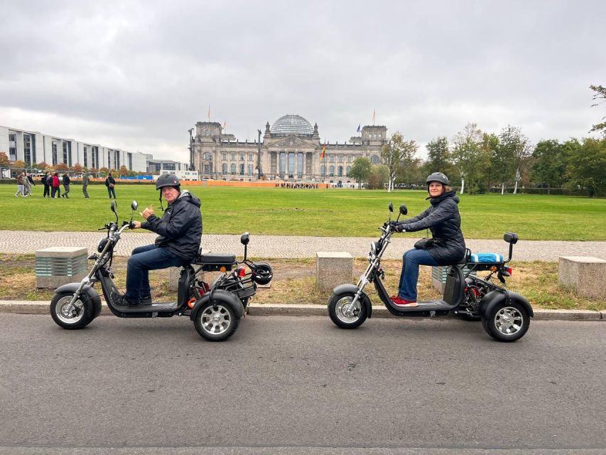 Berlin City: 2 Hour Guided Fat Tire E-Scooter Tour - Checkpoint Charlie and the Berlin Wall story