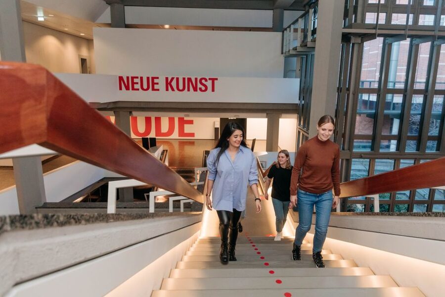 Berlin: Entry Ticket To The Kunstgewerbemuseum - The building, open staircase, and green setting