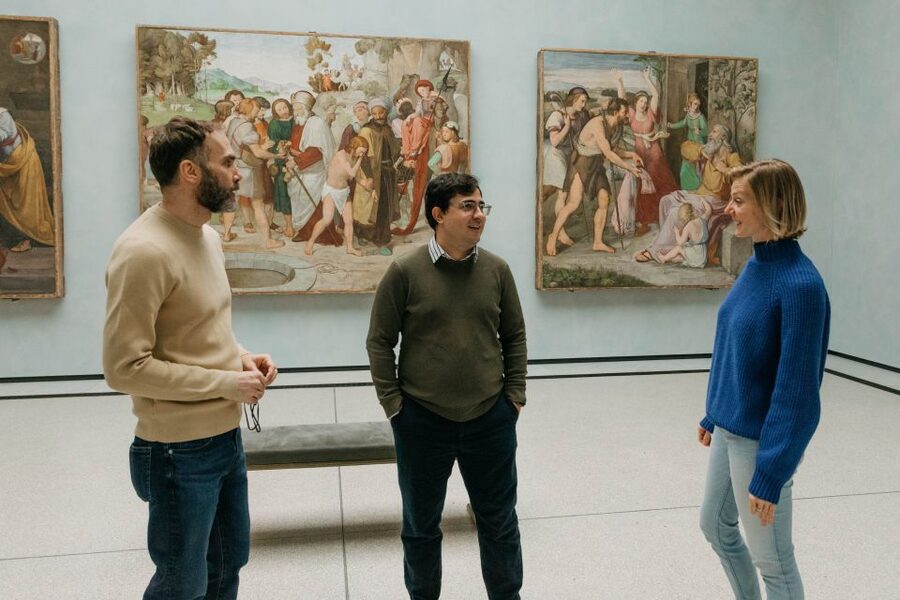 Berlin: Entry to Alte Nationalgalerie - From polished Classicism to Biedermeier observation