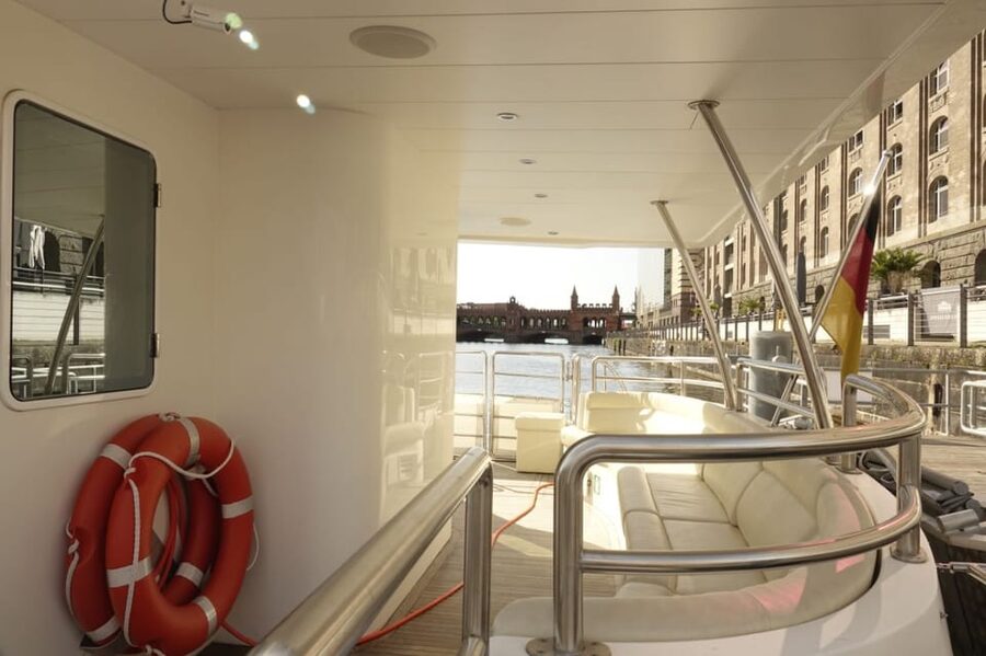 Berlin: Exclusive Boat Tour on a Solar-Powered Catamaran - Seating, shade, blankets, and the onboard bar