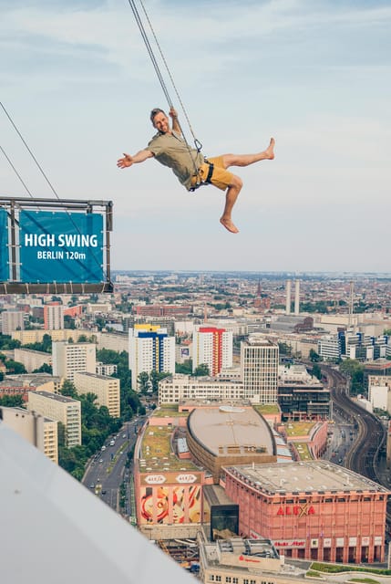 Berlin: Highest Swing in Europe - The first push is the hardest part