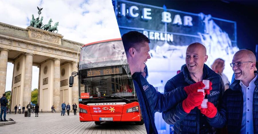 Berlin: Hop-On Hop-Off Bus and Icebar Ticket Combo - See Berlin’s headline sights from the bus