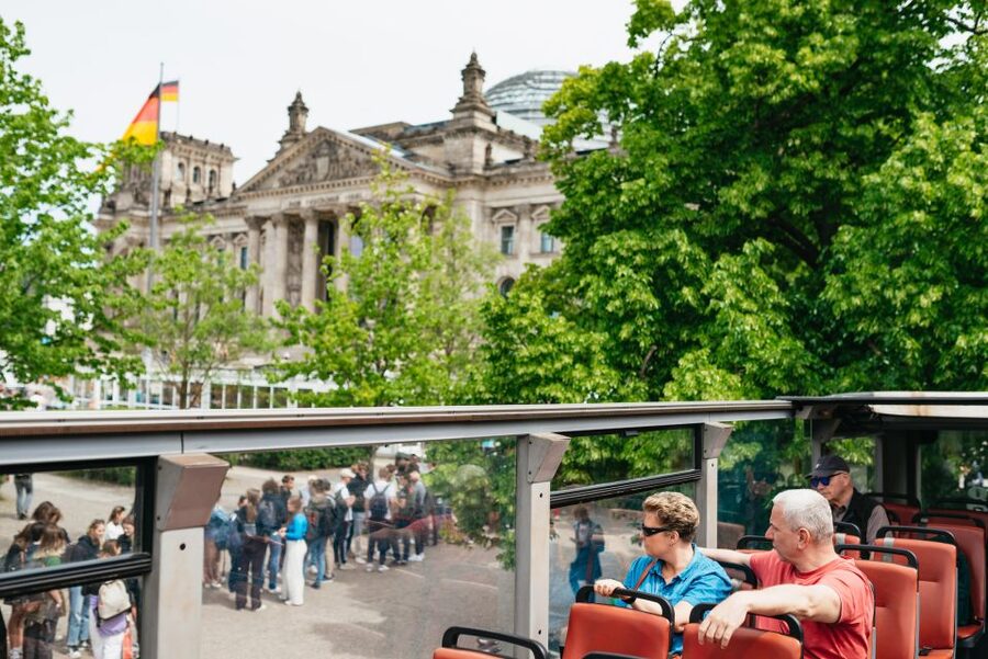Berlin: Hop-on Hop-off Bus Tour with Live Commentary - Niederkirchnerstraße, Checkpoint Charlie, and the Topography of Terror