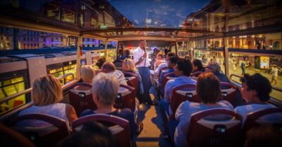 Live-Guided Evening Sightseeing Tour by Open-top Bus