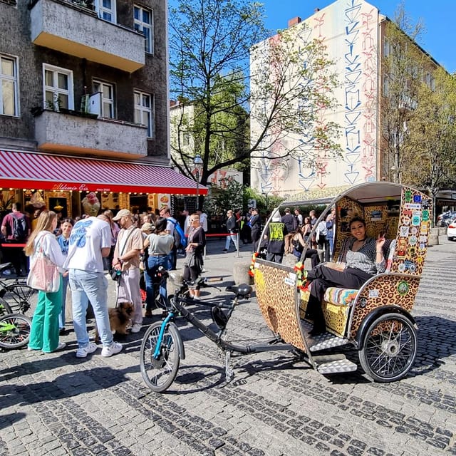 Berlin Rickshaw Tour -2 hours & hotel pickup - groups up to 16 people - Cold War Berlin at Checkpoint Charlie