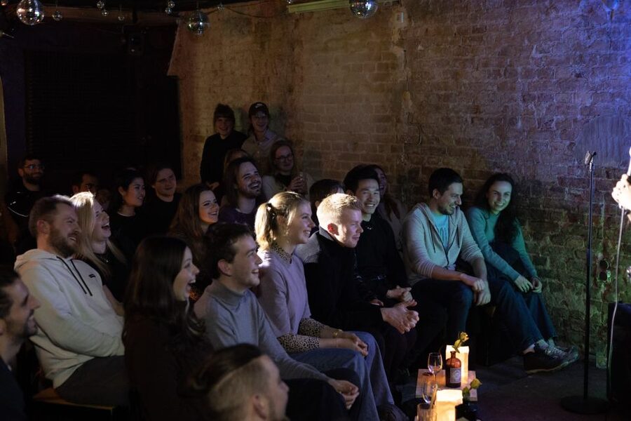Berlin: The Dark Humor Comedy Show in English Entry Ticket - The bar and the Berlin comedy-club atmosphere
