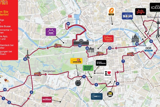 City Sightseeing Berlin Hop-On Hop-Off Bus Tour - Hauptbahnhof, Bellevue, and the Tiergarten