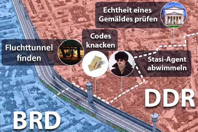Escaping and spying on the Berlin Wall Scavenger hunt - A Berlin Wall mission instead of a standard walking tour