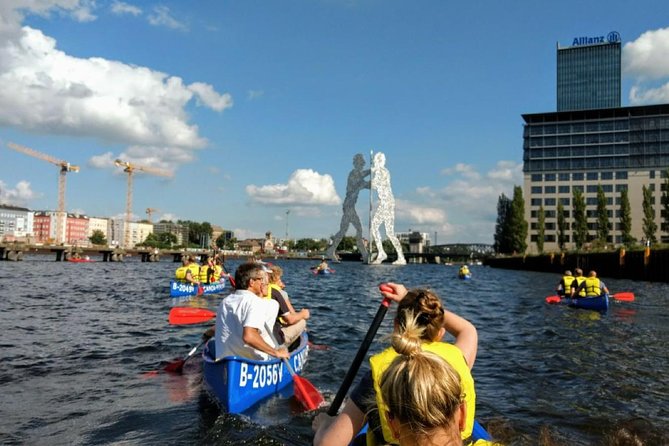 Explore Berlin by canoe - Paddling Under Molecule Man