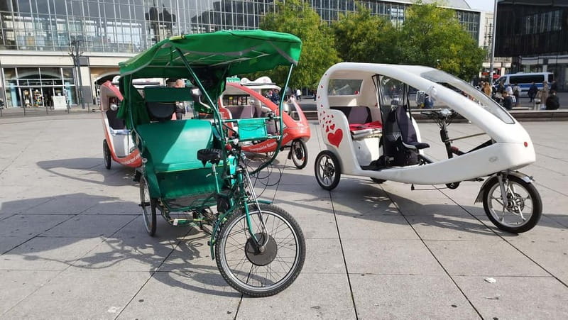 Private (Multi) Rickshaws with Pick-up Hotel - Why an e-rickshaw works well in central Berlin