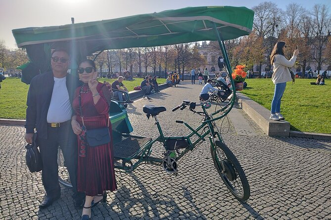 Rickshaw Tour-Cruise Ship guests arrive 9.30 upto 11.30 am Berlin - Unter den Linden and the book-burning memorial