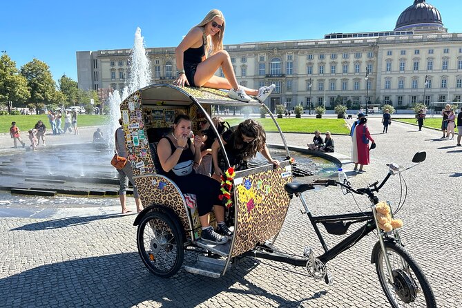 Rickshaw Tours Berlin - Groups of up to 16 people with several rickshaws - Potsdamer Platz and the Topography of Terror